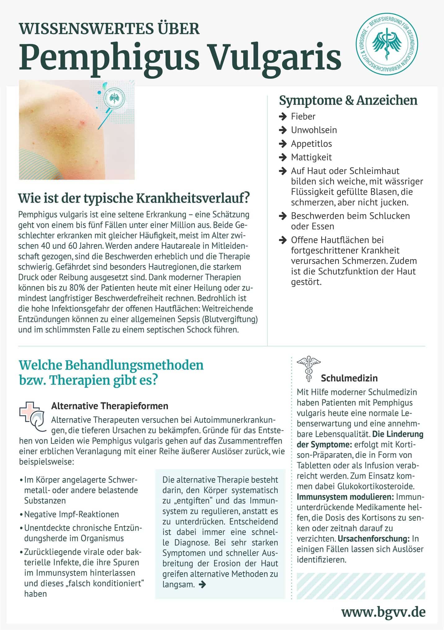 Infografik Pemphigus Vulgaris bgvv