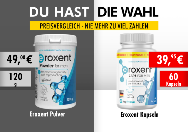 Eroxent im Vergleich